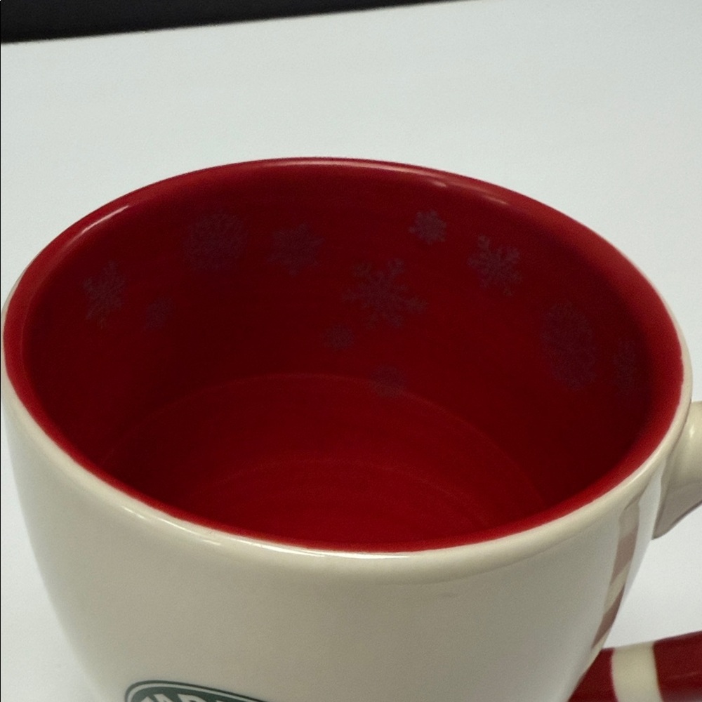 2010 Starbucks Festive Mug‎ with Red Candy Cane Handle - Picture 6 of 7